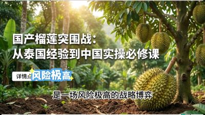 第一节：榴莲突围战：选址决策指南，告别赌运气，用硬指标圈定&ldquo;优生，课程：《国产榴莲突围战：从泰国经验到中国实操的8堂必修课（高阶实战版）》