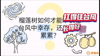 第四节：中国榴莲突围战：为生存重塑权型，抗台风矮化栽培与力学牵引，课程：《国产榴莲突围战：从泰国经验到中国实操的8堂必修课（高阶实战版）》