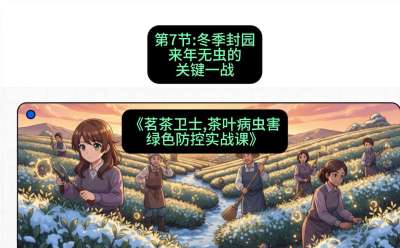 第07节：冬季封园&mdash;&mdash;来年无虫的关键一战，课程：《茗茶卫士&mdash;&mdash;茶叶病虫害绿色防控实战课》#识农AI