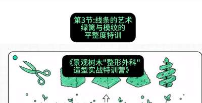 第03节：线条的艺术&mdash;&mdash;绿篱与模纹的平整度特训，课程：《景观树木&ldquo;整形外科&rdquo;造型实战特训营》#识农AI