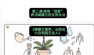 第二节：拒绝&ldquo;溺爱&rdquo;：养活蝴蝶兰的生死水法，课程：《蝴蝶兰雅养六讲：从阳台小白到园艺达人》#识农AI